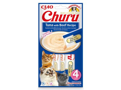 Inaba Cat Churu Tuniak a hovadzie 4ks