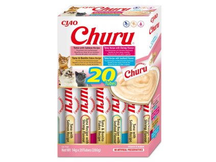 Inaba Cat Churu Multipack Morske plody 4 varianty 20ks 280g