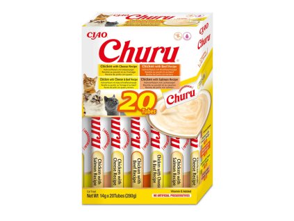 Inaba Cat Churu Multipack Kuracie hovadzie 4 varianty 20ks 280g