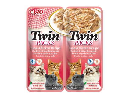 Inaba Cat Twin pack tuniak a kura 2x40g