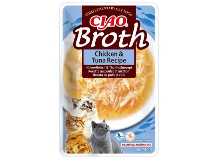 Inaba Ciao Broth Kura a tuniak 40g