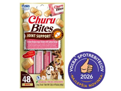 Inaba Dog Churu Joint Kuracie a losos 4ks 48g volba