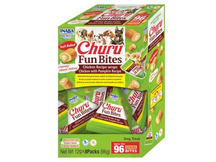 Inaba Dog Churu Fun Bites Kuracie a tekvica 8ks
