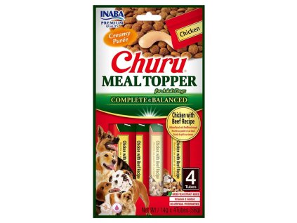 Inaba Dog Meal Topper Kuracie a hovadzie 4ks