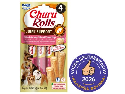 Inaba Dog Churu Joint Rolls Kuracie a losos 4ks 48g volba
