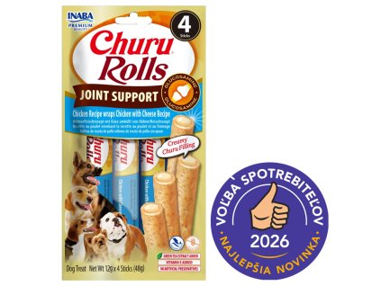 Inaba Dog Churu Joint Rolls Kuracie a syr 4ks 48g volba